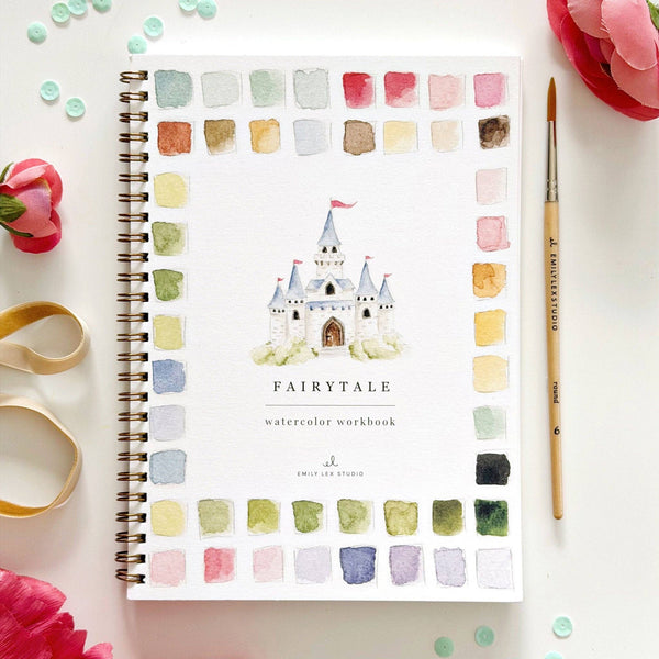 Fairytale Watercolor Workbook by Emily Lex Studio - Little Flower Soap Cobeginner watercolor kitemily lexEmily Lex Studiocrafting kit