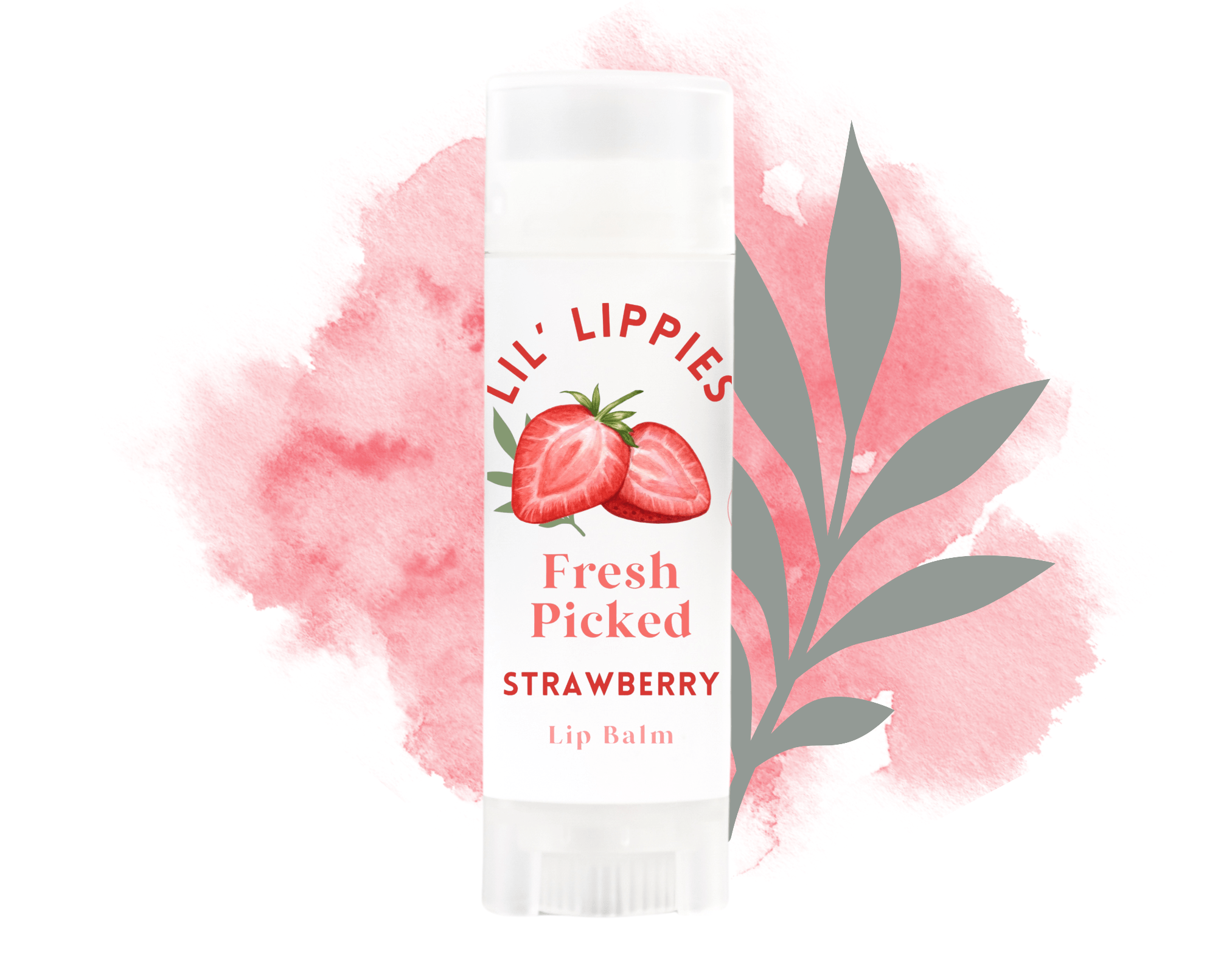 Fresh Picked Strawberry Lip Balm - Lil' Lippies Kids - Little