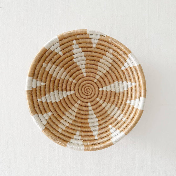 Gahoma Handwoven Small Bowl | Decorative Catchall Basket - Little Flower Soap Coall naturalbasketbeigeBathroom Decor
