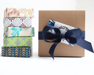 Gift Box of 5 Soaps - Handmade Soap gift set - Little Flower Soap Co
