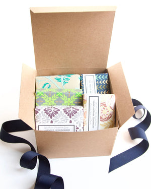 Gift Box of 5 Soaps - Handmade Soap gift set - Little Flower Soap Co