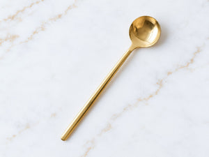 Gold-Plated Stainless Steel Stirring Spoon - Little Flower Soap Co
