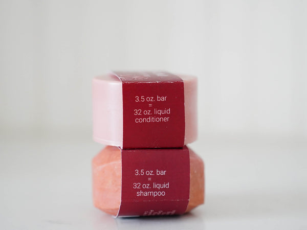 Grapefruit Patchouli Shampoo & Conditioner Bar Set - Little Flower Soap CoBath and Showerconditioner barEco Friendlyshampoo