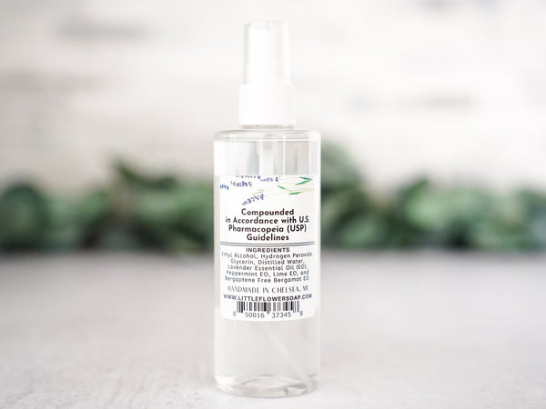 Hand Sanitizer Peppermint Eucalyptus - Little Flower Soap Co