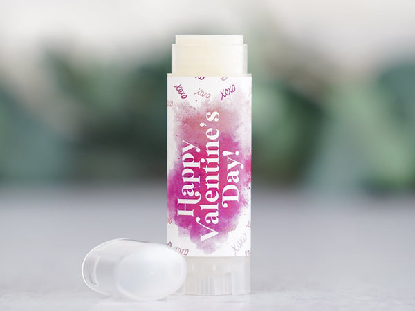 Happy Valentines Day Chapstick & Candle Set - Little Flower Soap Cobe minecortinagift setFavors