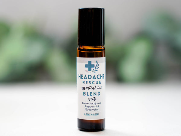 Headache Rescue - Essential Oil Blend Roll - On Aromatherapy - Little Flower Soap Coaromatherapy roll oneucalyptusget wellEssential Oils