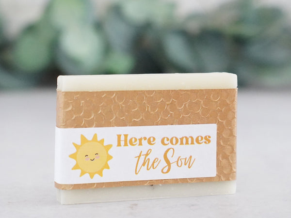 Here comes the Son Baby Shower Favors for Baby Boy - Little Flower Soap Co