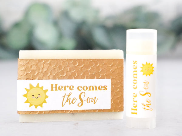 Here comes the Son Baby Shower Favors for Baby Boy - Little Flower Soap Co
