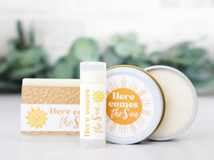Here comes the Son Baby Shower Favors for Baby Boy - Little Flower Soap Co