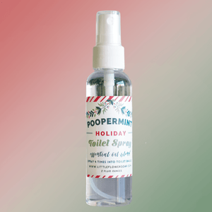 Holiday Poopermint Funny Punny Potty Spray - 2oz - Little Flower Soap CoDirty SantaGift for Dadpotty sprayRoom Spray