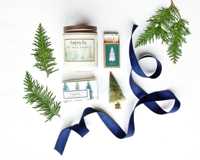 Fir Candle and Soap Gift Set