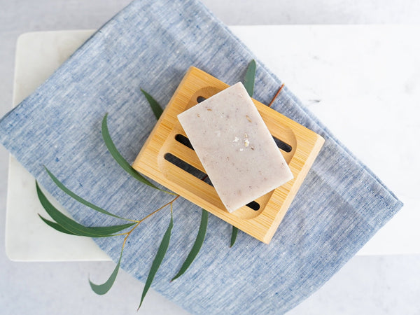 Lattice Bamboo Soap Lift Dish - Little Flower Soap Co