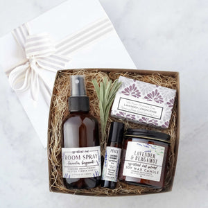 Lavender Aromatherapy Home Box - Housewarming Gift - Little Flower Soap Coadministrative professionals giftAromatherapy Candle Gift SetBaby Shower GiftSpa Gift Box