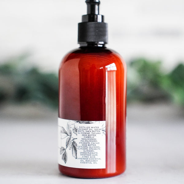Lavender Bergamot Lotion - 8oz Bottle - Little Flower Soap Co