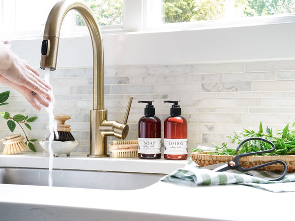 Lavender Bergamot Lotion - 8oz Bottle - Little Flower Soap Co8ozbathroom accessoriesbathroom decorHand and body lotion