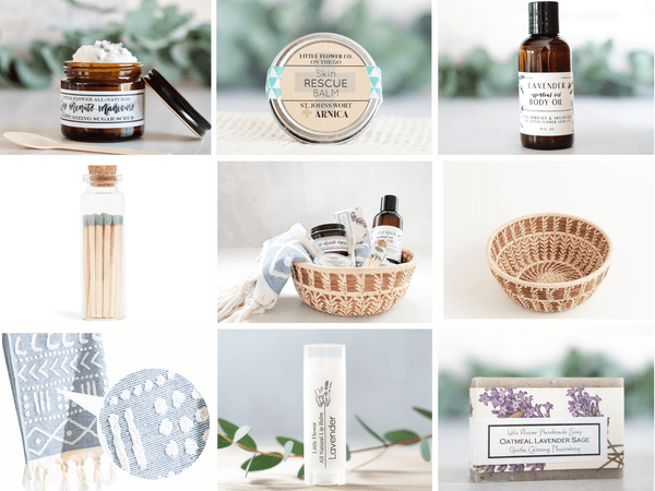 Lavender Calm Gift Basket - Little Flower Soap Co