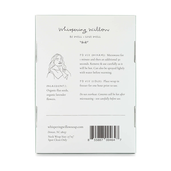 Lavender Flannel Neck Wrap - Microwaveable - Little Flower Soap Co