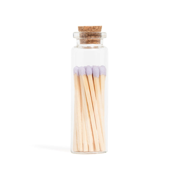 Lavender Matches in Small Corked Vial - Little Flower Soap Cobathroom decordecordecorativematches