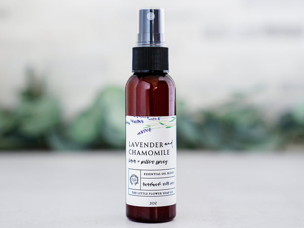 Lavender Chamomile Pillow Mist - Essential Oil Linen Spray