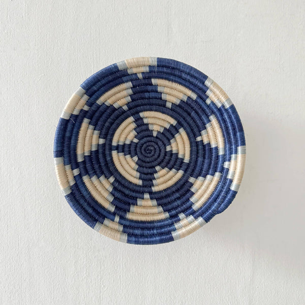 Lemera Small Decorative Bowl | Handwoven Storage Basket - Little Flower Soap Cobasketbathroom decorbluehome decor