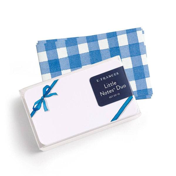 Little Notes Duo - Envelope and Card set of 10 - Little Flower Soap Cobirthday cardblank cardblueGreeting Card