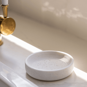 Marble Soap & Brush Holder - Little Flower Soap Codish brushsoap dishsoap dish giftsoap dish