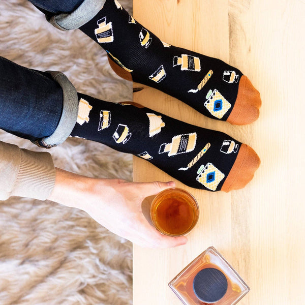 Mens Novelty Socks - bring me some whiskey - Little Flower Soap Co