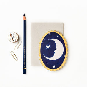 Mini Card - Moon - Little Flower Soap Co