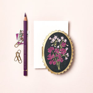 Mini Card - Oxalis Floral - Little Flower Soap Co