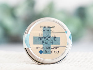 Muscle Rescue Balm 1oz. Tin - Little Flower Soap Co