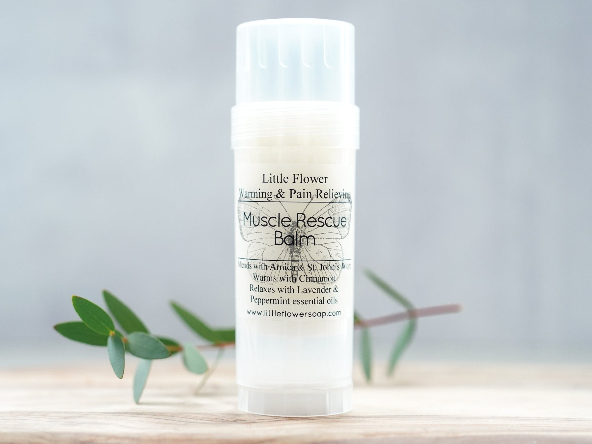 Muscle Rescue Balm 2.5oz. Twist Tube - Little Flower Soap Co body