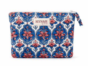 Nautical Nantucket Quilted Coin Pouch | Mini Purse - Little Flower Soap Cocosmetic bagcosmetic casecosmetic pouchbag