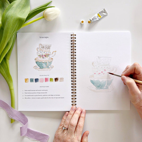 NEW Spring Watercolor Workbook | Emily Lex - Little Flower Soap Cobeginner watercolor kitbouquets watercolor workbookeasterart supplies