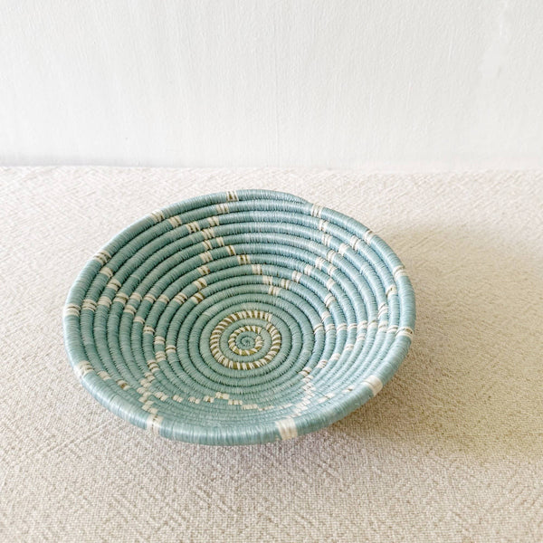 Nkizi Woven Small Bowl | Natural Decor & Accent Basket - Little Flower Soap Coaquabasketfarmhouse decorBathroom Decor