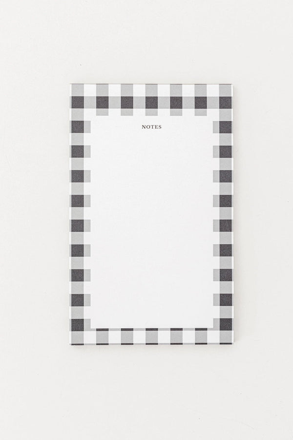 Gingham Check Heirloom Notepad
