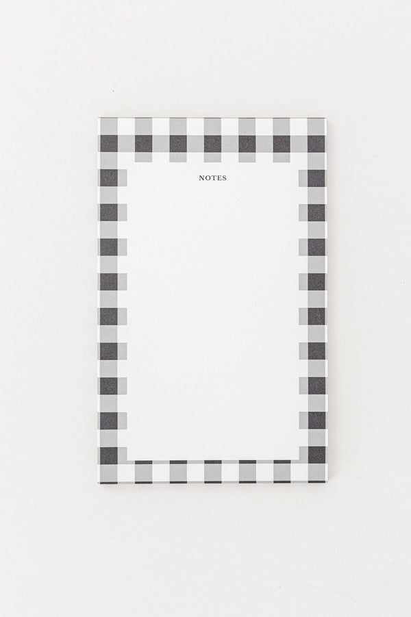 Gingham Check Heirloom Notepad