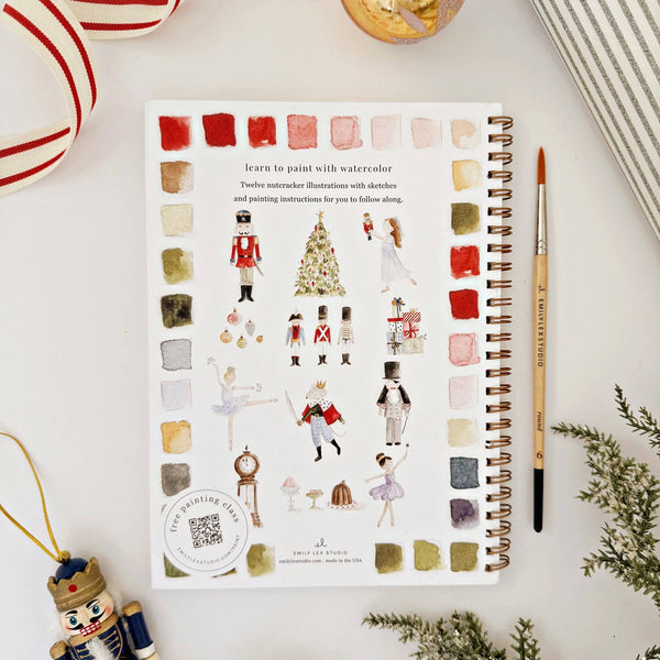 Nutcracker Watercolor Workbook - Little Flower Soap Co