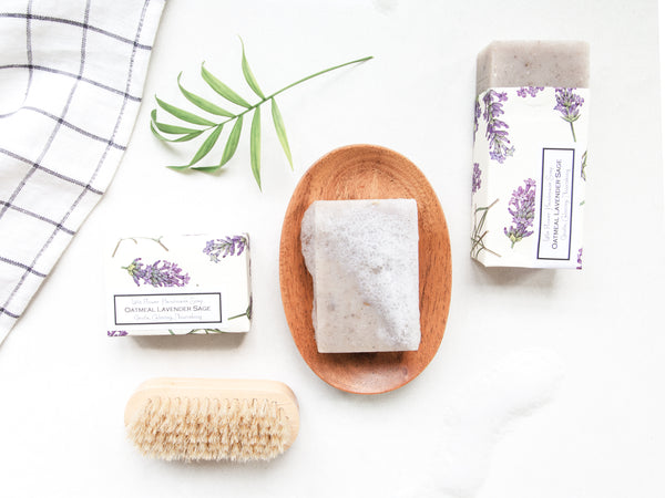 Oatmeal Lavender Sage - Handmade Bar Soap