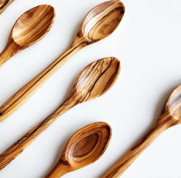 Olive Wood Mini Spoon - Qty 1 - Little Flower Soap Co