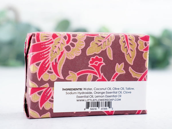 Orange Clove - Large Bar Soap 6oz - Little Flower Soap Co