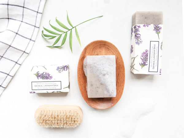 Oval Neem Wood Soap Dish - Little Flower Soap Co