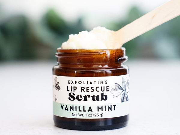 Overnight Lip Rescue Mask - Vanilla Mint - Little Flower Soap Co