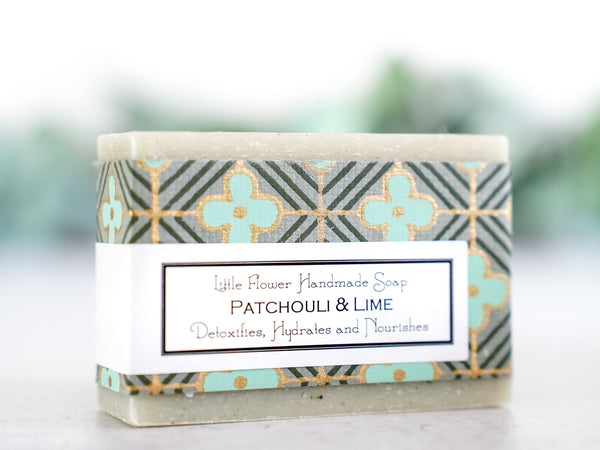 Patchouli Lime - Large Bar Soap 6oz - Little Flower Soap Co