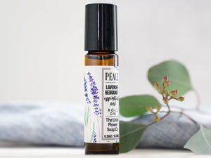 PEACE - Lavender Bergamot Essential Oil Roll - on Aromatherapy - Little Flower Soap Co