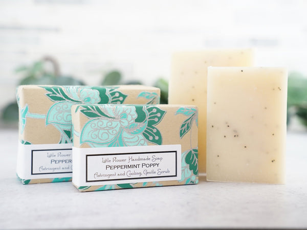 Peppermint Poppy - Handmade Bar Soap - Little Flower Soap Co