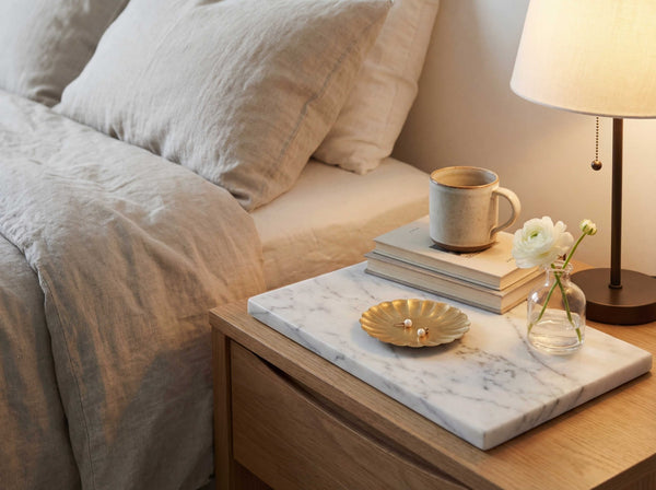 Petal - Edge Brass Trinket Dish – Scalloped Jewelry Tray for Nightstand, Vanity, or Entryway - Little Flower Soap Cobasketbathroom decorbrassBathroom Decor