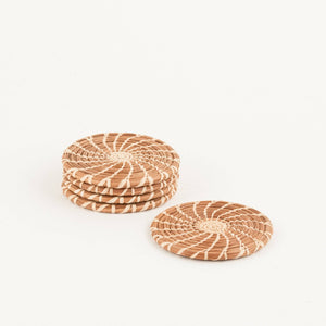 Pine Needle Coaster Set of 4 - Little Flower Soap Co