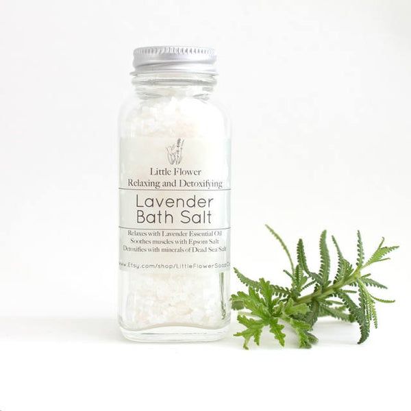 Pink Grapefruit Detoxifying Himalayan Bath Salts - Little Flower Soap Co