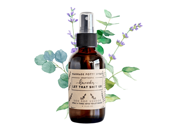 Potty Spray - Let that Shit go Lavender - Little Flower Soap Co