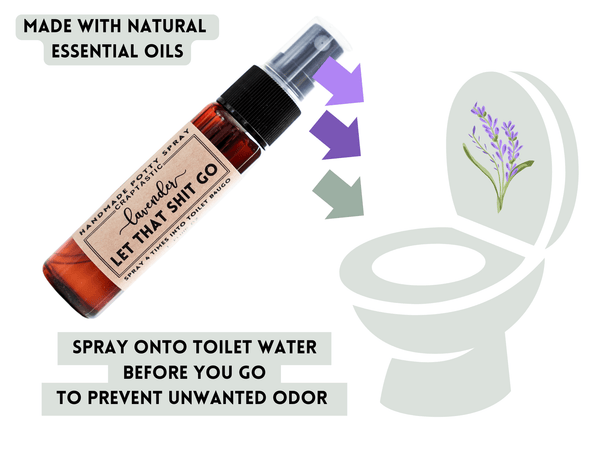 Potty Spray - Let that Shit go Lavender - Little Flower Soap Co
